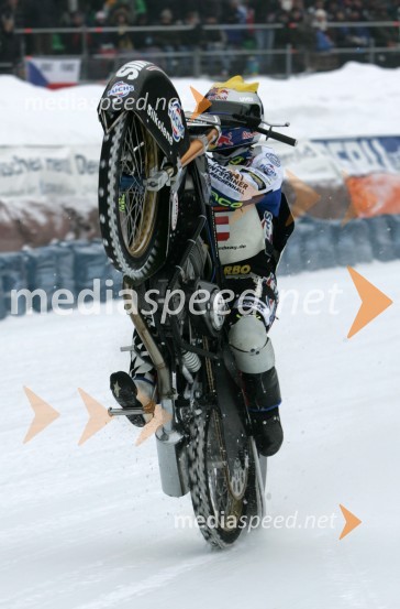 Franz Zorn (Avstrija)SPEEDWAY NA LEDU, polfinale svetovnega prvenstva posameznikov, 2. dirka