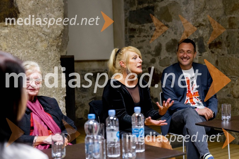  Jelka Reichman, slikarka in ilustratorka;  Zvezdana  Mlakar, igralka;  Bruno Šimleša, priznani hrvaški pisec literature s področja popularne psihologije in duhovnostiSrečanje z Navdihovalci v Mladinski knjigi