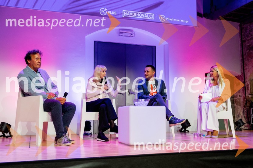  Andrej Blatnik, pisatelj; dr. Ljubica Marjanovič Umek, psihologinja;  Bruno Šimleša, priznani hrvaški pisec literature s področja popularne psihologije in duhovnosti;  Bernarda Žarn, voditeljicaSrečanje z Navdihovalci v Mladinski knjigi