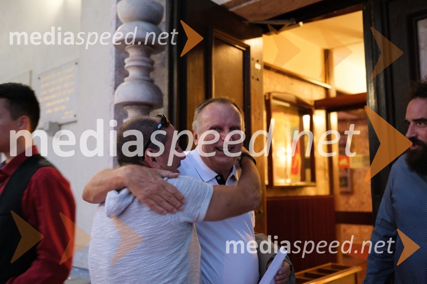  Ciril Roblek, inspicient PGK;  Marko JenšterleZadnji Hamlet, premiera, Prešernovo gledališče Kranj