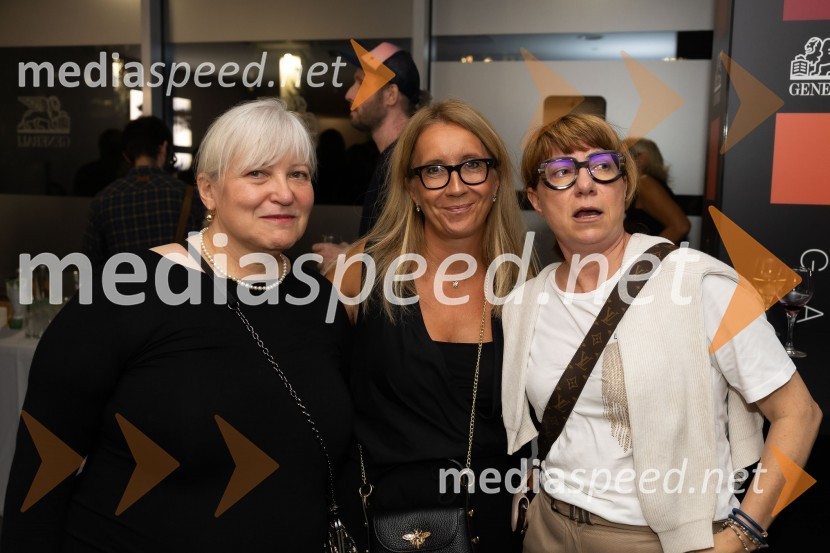  Neda Thaler, Generali;  ... ;  Helena  Slapšak Štrukelj, GeneraliOdprtje razstave Črno na belem akademske slikarke Tine Konec, Generali galerija