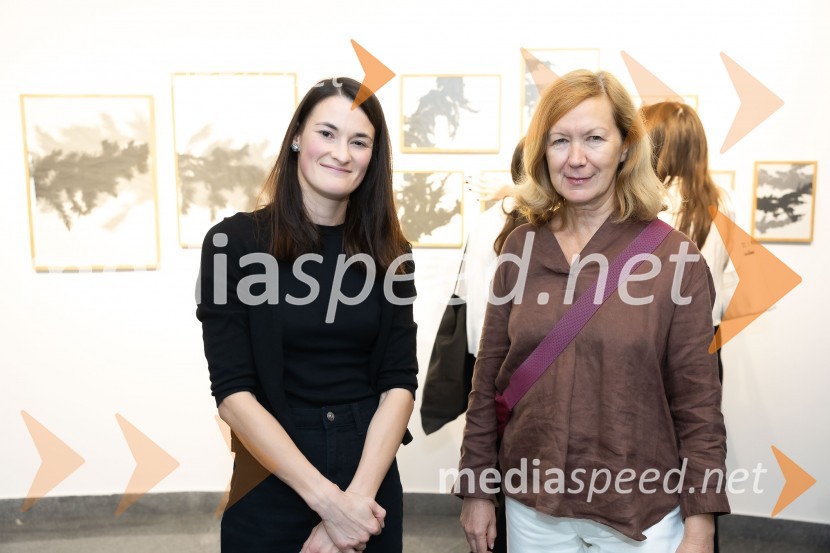  Tina Konec, umetnica;  izr. prof. dr.  Nadja  Zgonik, umetnostna zgodovinarka in umetnostna kritičarkaOdprtje razstave Črno na belem akademske slikarke Tine Konec, Generali galerija