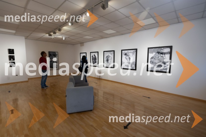 Odprtje razstave Črno na belem akademske slikarke Tine Konec, Generali galerija