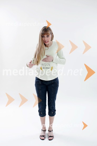 Živa Vadnov, Miss Slovenije 2004 in manekenkaŽiva Vadnov o svoji nosečnosti