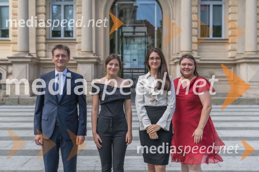 prof. dr. Zdravko Kačič, rektor Univerze v Mariboru;  Ana Lampret,  študentka Filozofske fakultete Univerze v Mariboru;  Iza  Beširević, Pravna fakulteta UM;  Melani Potrč, študentka Fakultete za naravoslovje in matematiko Univerze v MariboruNajboljša študentka Univerze v Mariboru je Iza Beširević