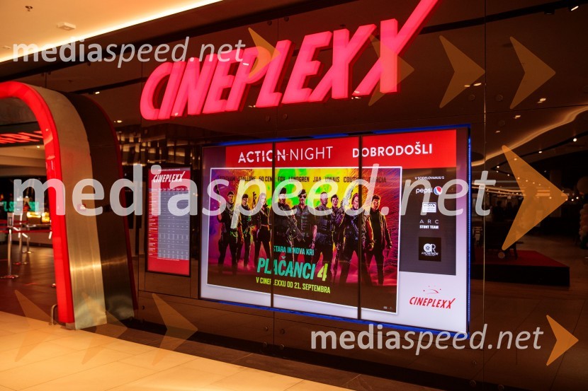 Action Night s filmom Plačanci 4 v Cineplexx Ljubljana