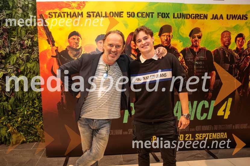  Vanja Vardjan, odgovorni urednik Razvedrilnega programa TV Slovenija;  ... Action Night s filmom Plačanci 4 v Cineplexx Ljubljana