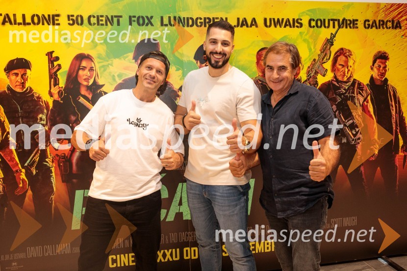  ... ;  Challe Salle, glasbenik, raper;  Rok Cvetkov, kaskaderAction Night s filmom Plačanci 4 v Cineplexx Ljubljana