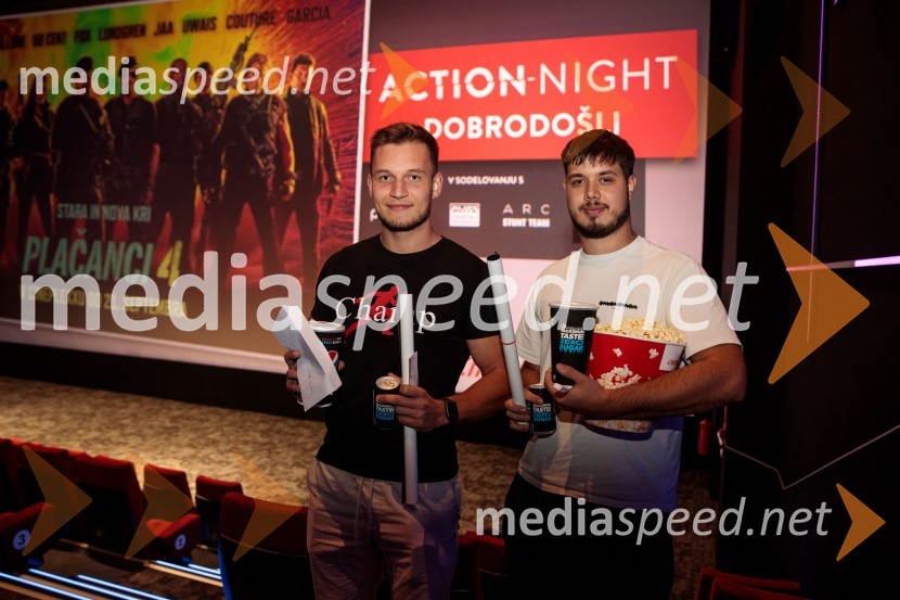  Andrej Pavličević, osebni trener, Champion ambasador;  ... Action Night s filmom Plačanci 4 v Cineplexx Ljubljana