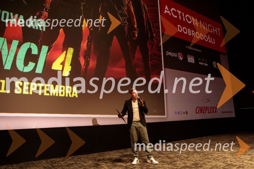  Klemen Bučan, radijski voditelj, stand-up komik, DJAction Night s filmom Plačanci 4 v Cineplexx Ljubljana