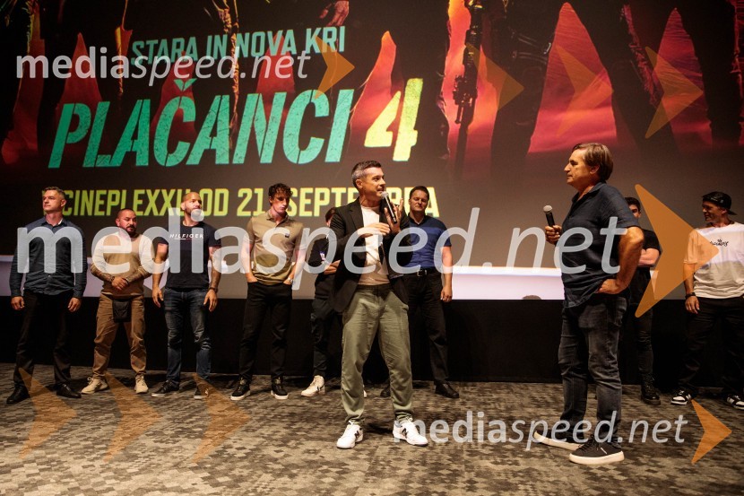  Klemen Bučan, radijski voditelj, stand-up komik, DJ;  Rok Cvetkov, kaskaderAction Night s filmom Plačanci 4 v Cineplexx Ljubljana