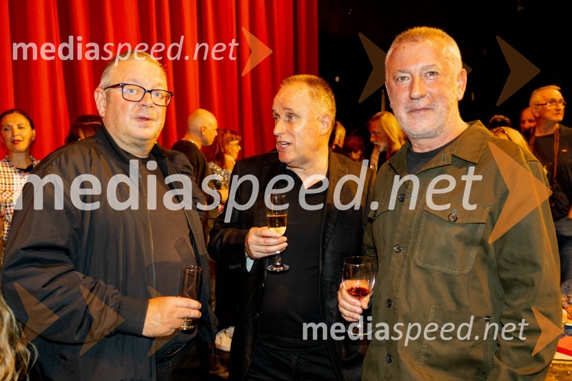  Robert Waltl, direktor, Mini teater; dr. Slavko Gaber, Pedagoška fakulteta, Univerza v Ljubljani, nekdanji minister za šolstvo;  Ivica Buljan, režiserAntigona, prva premiera nove sezone v SNG Drama Ljubljana