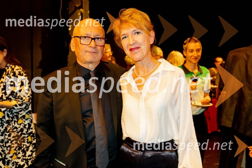  Janez Pipan, režiser;  Vesna Jurca Tadel, ravnateljice SNG Drama LjubljanaAntigona, prva premiera nove sezone v SNG Drama Ljubljana