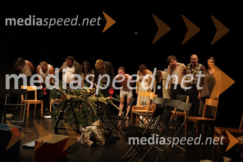  Gašper Lovrec, igralec;  Lotos Vincenc Šparovec, igralec;  Primož Pirnat, igralec;  Lara Wolf Završnik, igralka;  Matej   Puc, igralec;  Jure Rajšp, igralec;  Mirjam Korbar, igralka;  Nina Rakovec, igralka, pevka;  Branko Jordan, igralec;  Gaber K. Trseglav, igralec;  Mojca Funkl, igralkaPremiera koprodukcijske predstave Pohorski bataljon