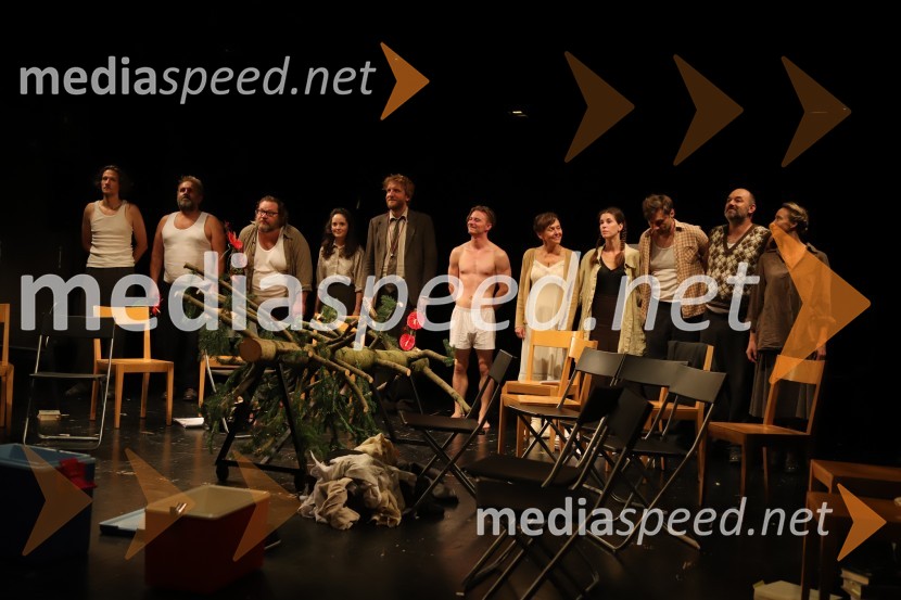  Gašper Lovrec, igralec;  Lotos Vincenc Šparovec, igralec;  Primož Pirnat, igralec;  Lara Wolf Završnik, igralka;  Matej   Puc, igralec;  Jure Rajšp, igralec;  Mirjam Korbar, igralka;  Nina Rakovec, igralka, pevka;  Branko Jordan, igralec;  Gaber K. Trseglav, igralec;  Mojca Funkl, igralkaPremiera koprodukcijske predstave Pohorski bataljon