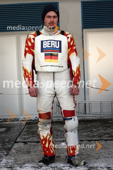 Sebastian Gegenbauer (Nemčija)SPEEDWAY NA LEDU, polfinale svetovnega prvenstva posameznikov, 2. dirka