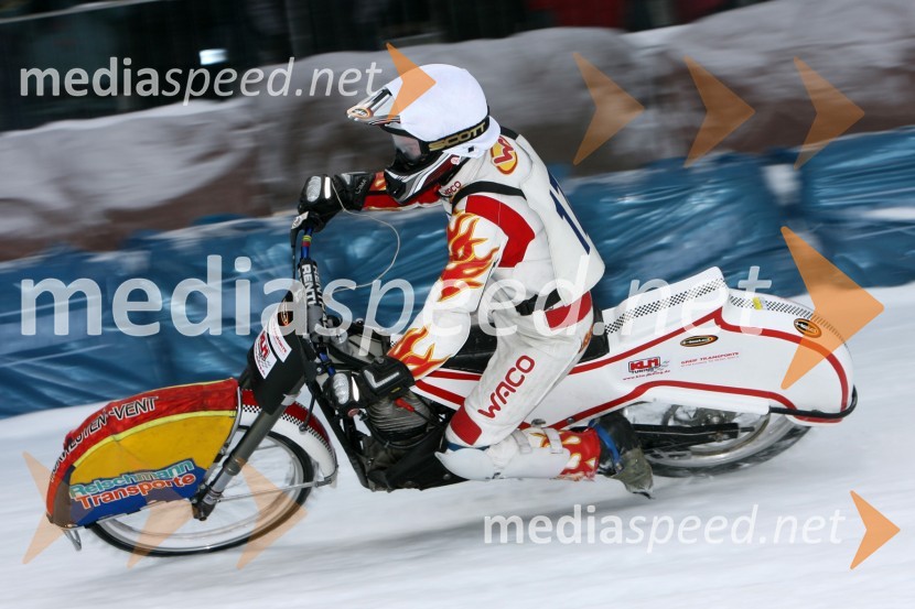 Sebastian Gegenbauer (Nemčija)SPEEDWAY NA LEDU, polfinale svetovnega prvenstva posameznikov, 2. dirka