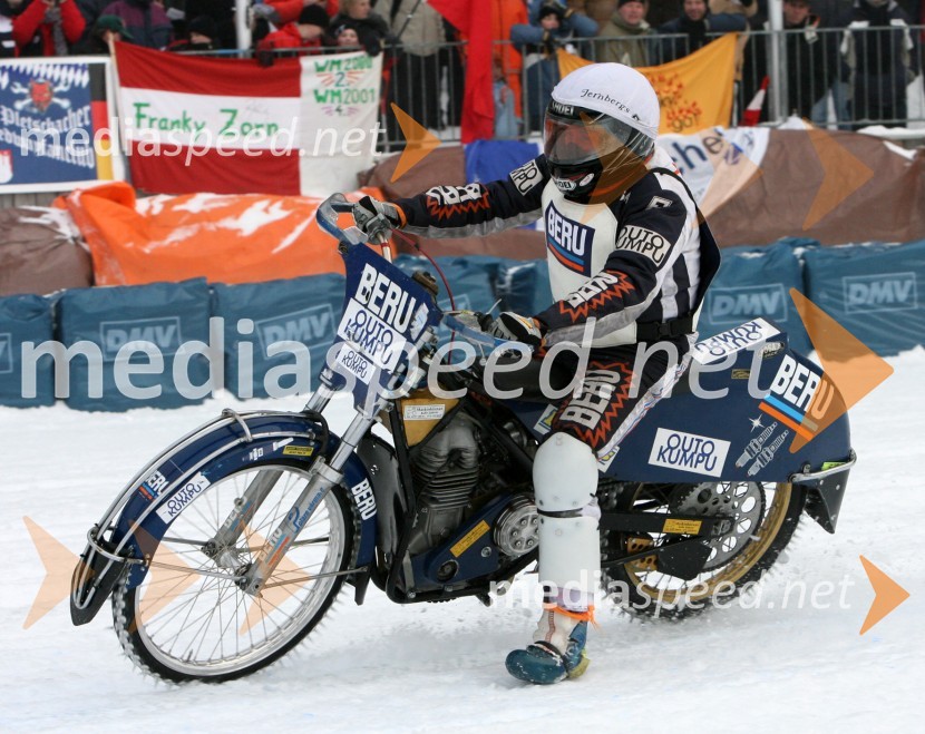 Per Olov Serenius (Švedska)SPEEDWAY NA LEDU, polfinale svetovnega prvenstva posameznikov, 2. dirka