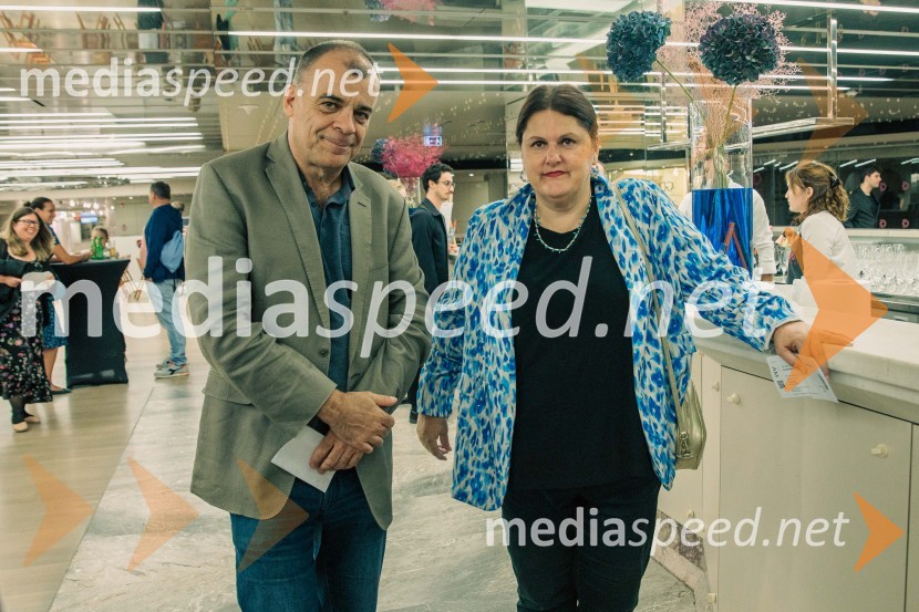  Matej Šarc, v.d. direktor in umetniški vodja Orkestra Slovenske filharmonije, slovenski oboist;  Uršula Cetinski, generalna direktorica, Cankarjev domKoncert Ensemble Moderna v Cankarjevem domu