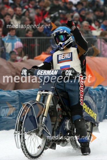 Younir Bazeev (Rusija)SPEEDWAY NA LEDU, polfinale svetovnega prvenstva posameznikov, 2. dirka
