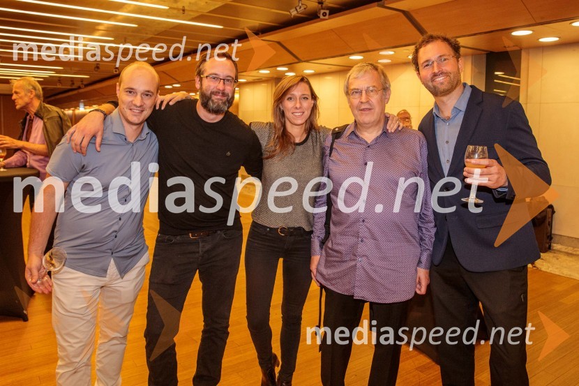  ... ;  Matej Bonin, skladatelj;  Lucie  Leguay, dirigentka;  ... ;  Vito Žuraj, skladateljKoncert Ensemble Moderna v Cankarjevem domu