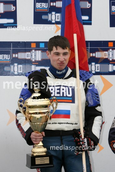 Younir Bazeev (Rusija)SPEEDWAY NA LEDU, polfinale svetovnega prvenstva posameznikov, 2. dirka