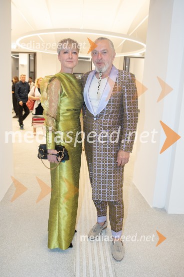  Nina Žnideršič, modna fotografinja;  Milan Gačanovič - Gacho, modni guruLjubljana Fashion Week 2023, modne revije, prvi dan
