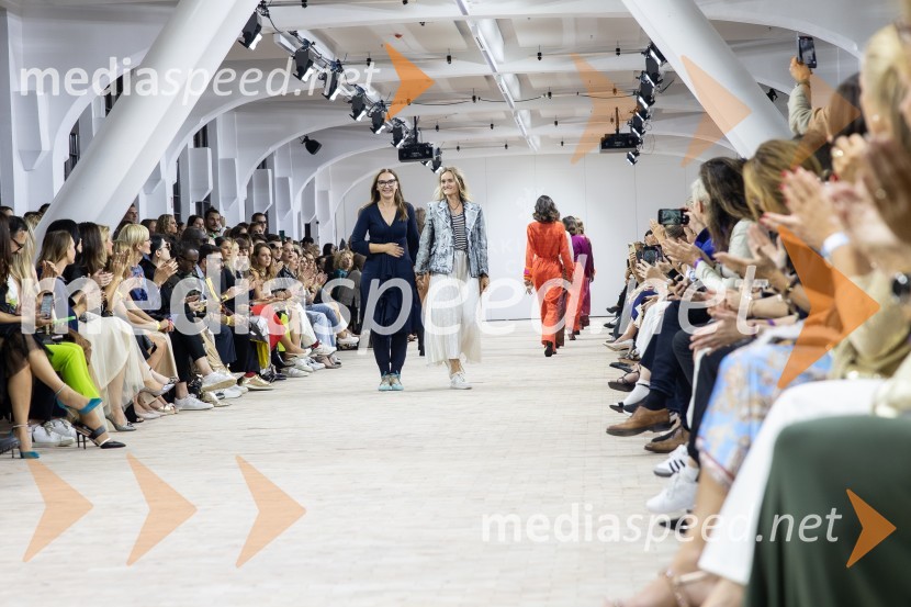  Mojca Celin, modna oblikovalka;  Petja Selan, modna oblikovalkaLjubljana Fashion Week 2023, modne revije, drugi dan