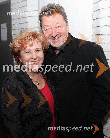 Majda Petan, pevka s soprogom Marijanom Petanom, članom zasedbe New swing kvartetWerner z gosti, koncertna turneja