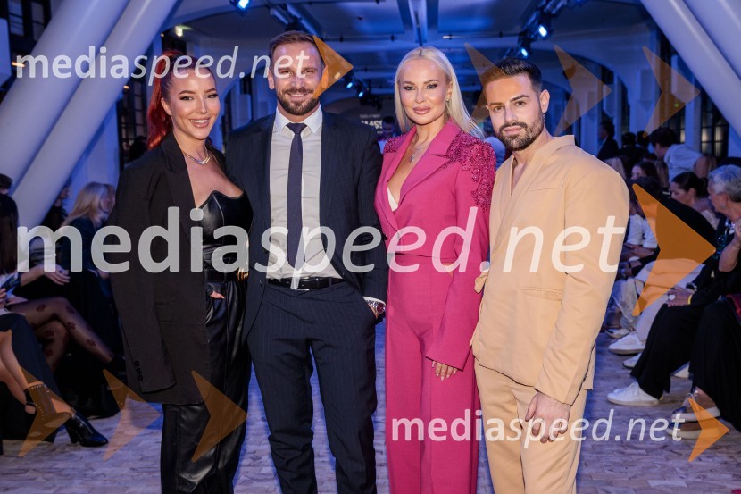  Anamarija Noč;  David  Klobasa, župan Občine Sveta Trojica in podjetnik;  Doroteja Premužič, vizažistka, Diamondee Make Up;  Trajkov VanchoLjubljana Fashion Week 2023, modne revije, tretji dan
