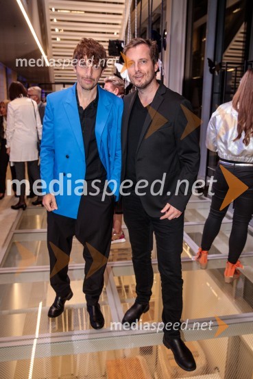  Aljoša  Bagola, predavatelj, avtor in kreativec;  Dominik Bagola, glasbenik, skupina BalladeroLjubljana Fashion Week 2023, modne revije, tretji dan