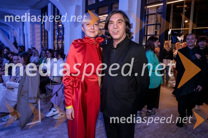  Nina Žnideršič, modna fotografinja;  Stevo Pavlović, frizerLjubljana Fashion Week 2023, modne revije, tretji dan