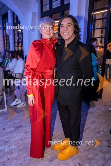  Nina Žnideršič, modna fotografinja;  Stevo Pavlović, frizerLjubljana Fashion Week 2023, modne revije, tretji dan