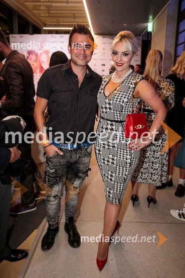  Omar Naber, glasbenik;  Tjaša  Platovšek, voditeljica in urednica, RTV SLOLjubljana Fashion Week 2023, modne revije, tretji dan