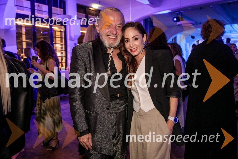  Milan Gačanovič - Gacho, modni guru;  Ana Klašnja, balerinaLjubljana Fashion Week 2023, modne revije, tretji dan