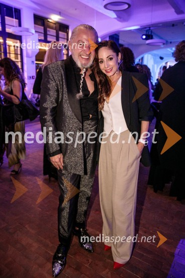  Milan Gačanovič - Gacho, modni guru;  Ana Klašnja, balerinaLjubljana Fashion Week 2023, modne revije, tretji dan