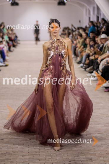  Prisha Alfirev Justinek, manekenkaLjubljana Fashion Week 2023, modne revije, tretji dan