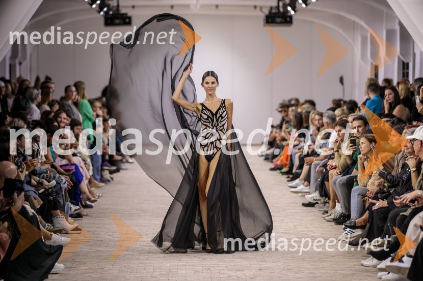  Prisha Alfirev Justinek, manekenkaLjubljana Fashion Week 2023, modne revije, tretji dan