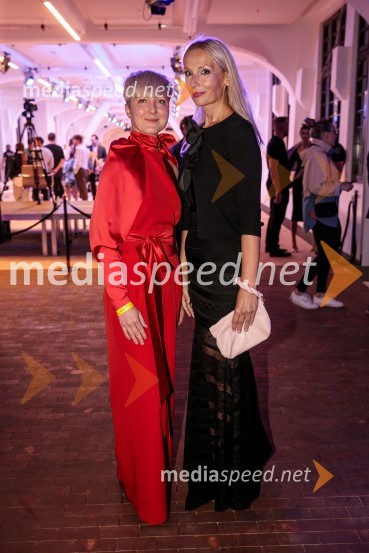  Nina Žnideršič, modna fotografinja;  Lali Sladjana Ilic, predsednica, društvo SILA IWCL - International Women's Club LjubljanaLjubljana Fashion Week 2023, modne revije, tretji dan