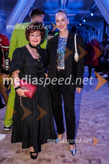  Zdenka  Kahne, lastnica Kozmetične hiše Kahne;  Melani Mekicar, radijska in televizijska voditeljicaLjubljana Fashion Week 2023, modne revije, četrti dan