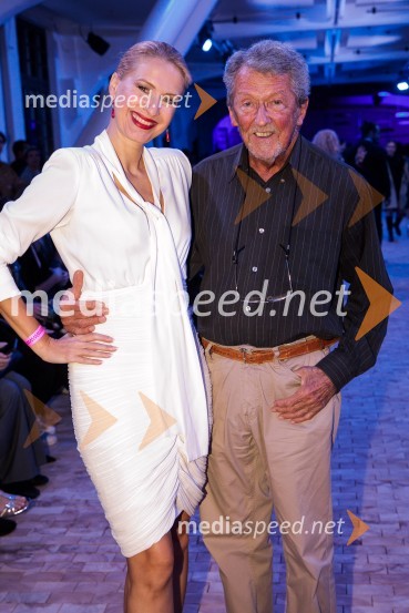  Maja Ferme, modna oblikovalka;  Stane Jerko, fotografLjubljana Fashion Week 2023, modne revije, četrti dan