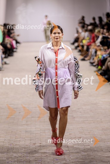  Pika  Zrim, urednica spletnega portala citylife.si in modna vplivnicaLjubljana Fashion Week 2023, modne revije, četrti dan