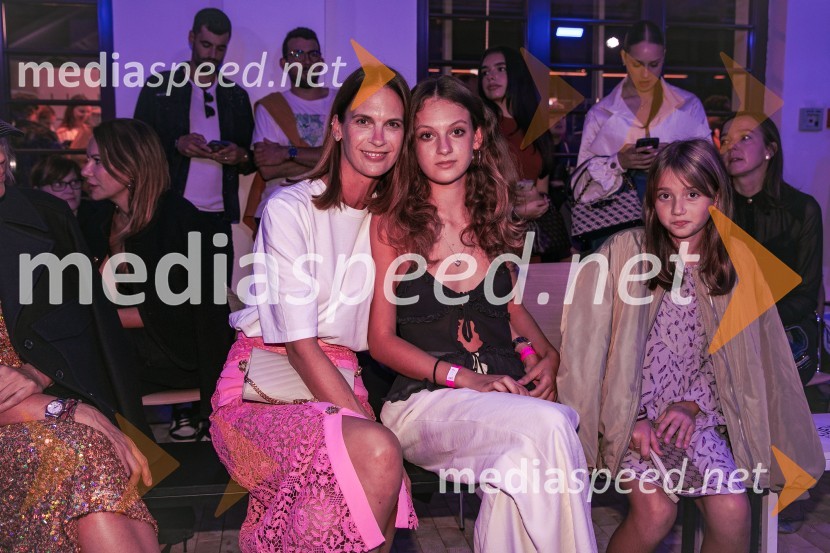  Maja Bulc Raspopović, lastnica modne agencije Model Group;  Isabela RaspopovićLjubljana Fashion Week 2023, modne revije, četrti dan