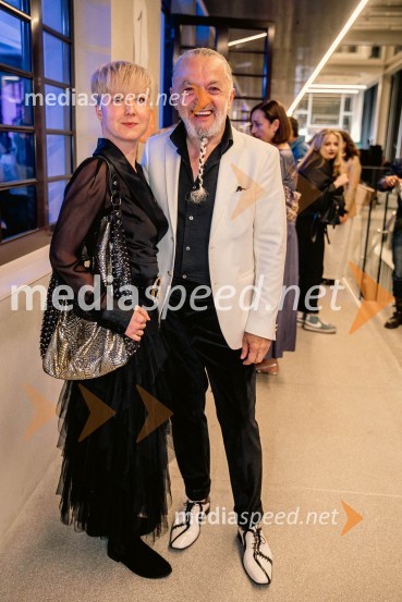  Nina Žnideršič, modna fotografinja;  Milan Gačanovič - Gacho, modni guruLjubljana Fashion Week 2023, modne revije, četrti dan