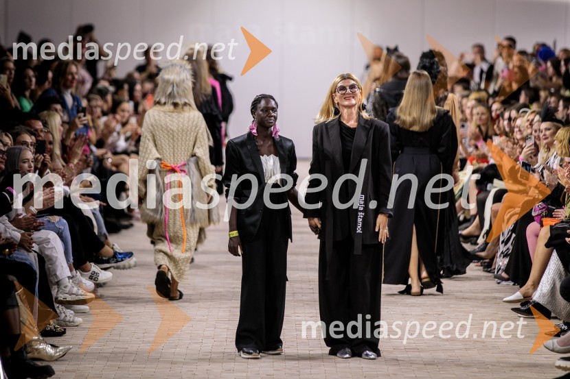  Žani Štamol Droljc;  Maja Štamol Droljc, modna oblikovalkaLjubljana Fashion Week 2023, modne revije, četrti dan