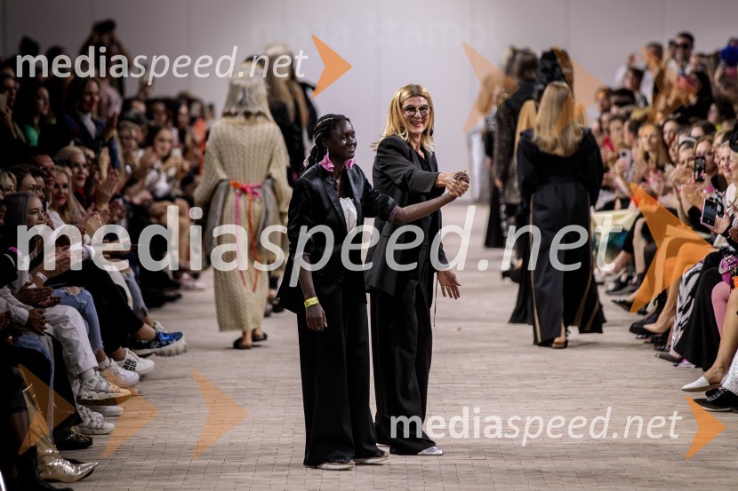  Žani Štamol Droljc;  Maja Štamol Droljc, modna oblikovalkaLjubljana Fashion Week 2023, modne revije, četrti dan