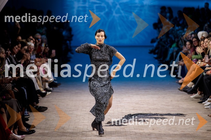  Urška Centa, plesalka flamenkaLjubljana Fashion Week 2023, modne revije, četrti dan