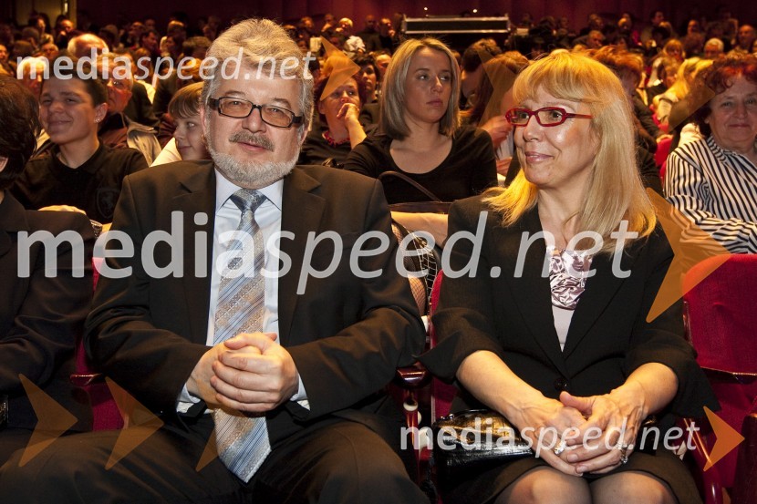 Svjetlan Berković, hrvaški veleposlanik v Sloveniji s soprogoHrvaški večer in koncert Oliverja Dragojeviča