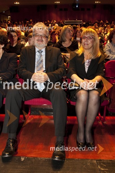 Svjetlan Berković, hrvaški veleposlanik v Sloveniji s soprogoHrvaški večer in koncert Oliverja Dragojeviča