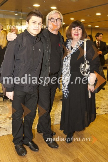 Lado Leskovar, pevec, soproga Verica in sin MartinHrvaški večer in koncert Oliverja Dragojeviča